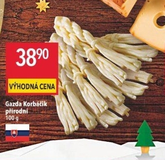 Sýr korbáček přírodní Gazda