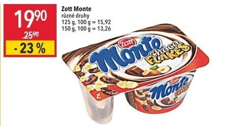 Dezert se sušenkami Monte Zott