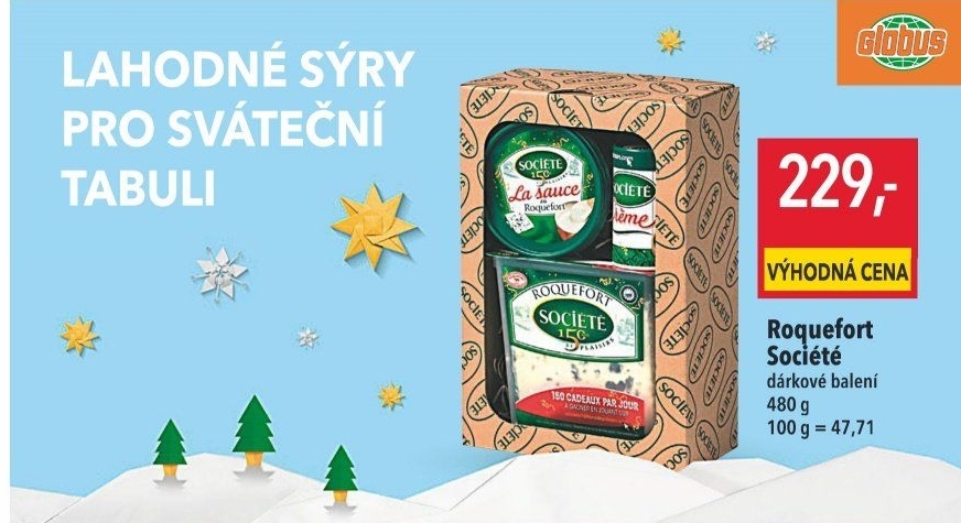 Sýry Roquefort Société - dárková kazeta