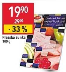 Šunka pražská nejvyšší jakosti LE&amp