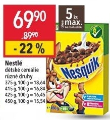 Cereálie Nesquik