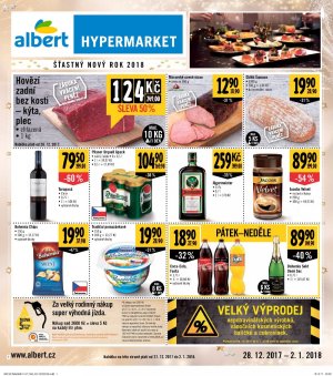 akční leták Albert 28.12.2017-2.1.2018