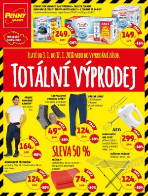 akční leták Penny Market 3.1.2018-17.1.2018