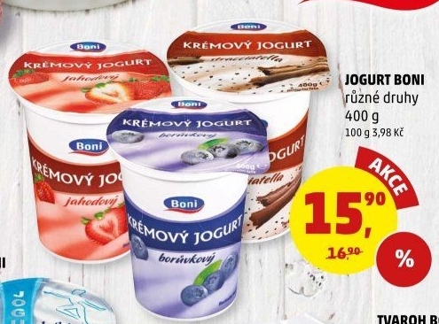 Jogurt ochucený Boni