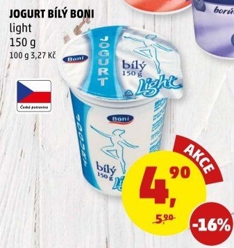 Bílý jogurt light Boni