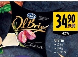 Měkký zrající sýr s plísní OlBrie Olma