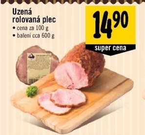 Uzená rolovaná plec Kostelecké uzeniny