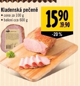 Pečeně kladenská Kostelecké uzeniny