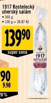Salám Uherák 1917 Kostelecké uzeniny