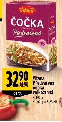Čočka předvařená Vitana