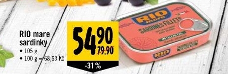 Sardinky filety v oleji Rio Mare