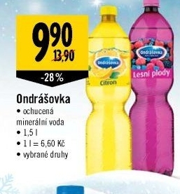 Voda ochucená Ondrášovka