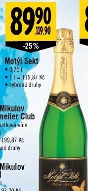 Sekty Motýl Víno Mikulov