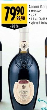 Vína Gold Asconi