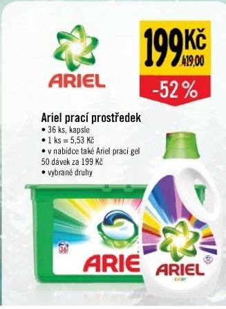 Prací kapsle 3v1 Ariel