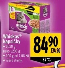 Kapsičky pro kočky Whiskas