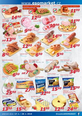 akční leták ESO MARKET 17.1.2018-28.1.2018