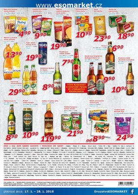 akční leták ESO MARKET 17.1.2018-28.1.2018