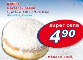 Kobliha s ovocnou náplní