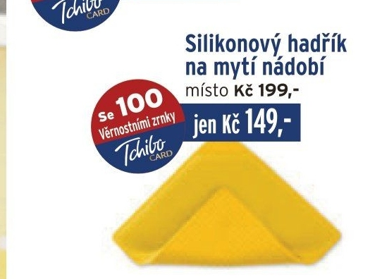 Silikonový hadřík na nádobí