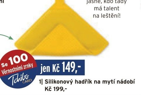 Silikonový hadřík na nádobí