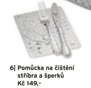 Pomůcka na čištění stříbra