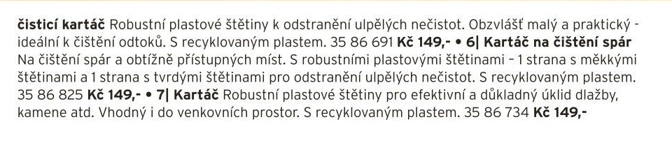 Univerzální čisticí štětka