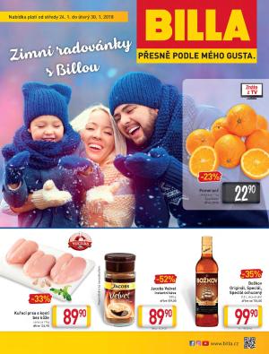 akční leták BILLA 24.1.2018-30.1.2018