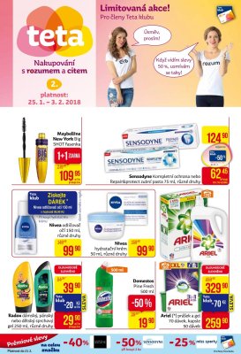 akční leták Teta drogerie 25.1.2018-3.2.2018