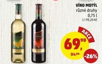 Vína Motýl Víno Mikulov