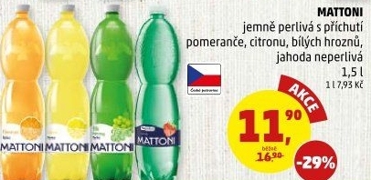 Ochucená voda Mattoni
