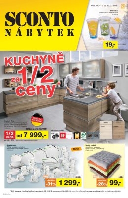 akční leták Sconto nábytek 24.1.2018-13.2.2018