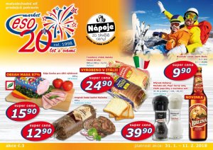 akční leták ESO MARKET 31.1.2018-11.2.2018