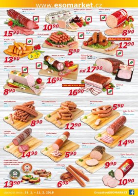 akční leták ESO MARKET 31.1.2018-11.2.2018