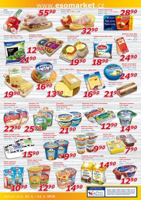 akční leták ESO MARKET 31.1.2018-11.2.2018