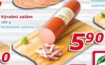 Výrobní salám Kostelecké uzeniny
