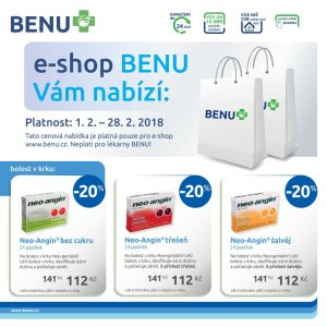 akční leták BENU Lékárna 1.2.2018-28.2.2018