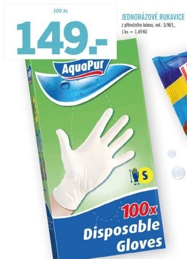 Rukavice jednorázové AquaPur