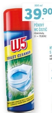 Pěna čisticí na WC W5 - Lidl akcniletaky.com