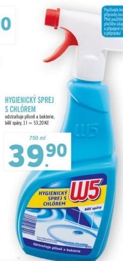 Čistič ve spreji s chlorem W5