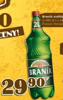 Pivo světlé výčepní 10° Braník