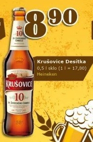 Pivo světlé výčepní 10° Krušovice