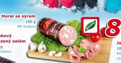 Salám Horal se sýrem Krásno