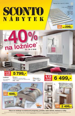 akční leták Sconto nábytek 14.2.2018-27.2.2018