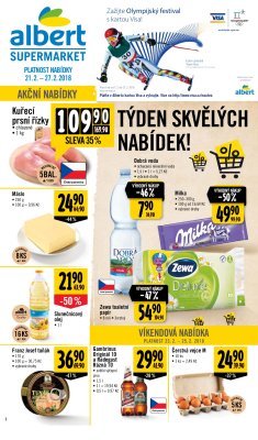akční leták Albert 21.2.2018-27.2.2018