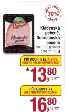 Pečeně kladenská Beskydské uzeniny Chodura