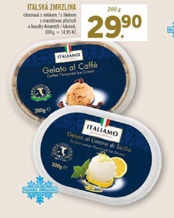 Zmrzlina italská ve vaničce Italiamo