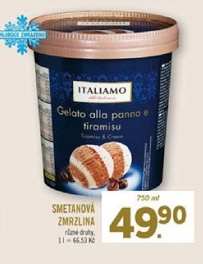 Zmrzlina smetanová v kelímku Italiamo - Lidl akcniletaky.com