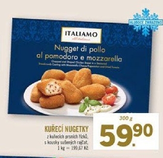 Kuřecí nugetky mražené Italiamo