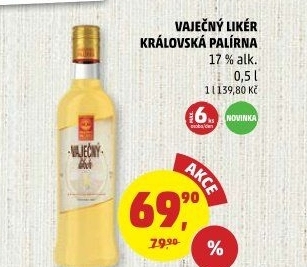Likér vaječný Královská palírna